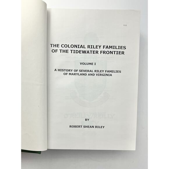 Robert Riley “Colonial Riley Families Tidewater Frontier” Vol 1&2 Genealogy - Picture 6 of 16